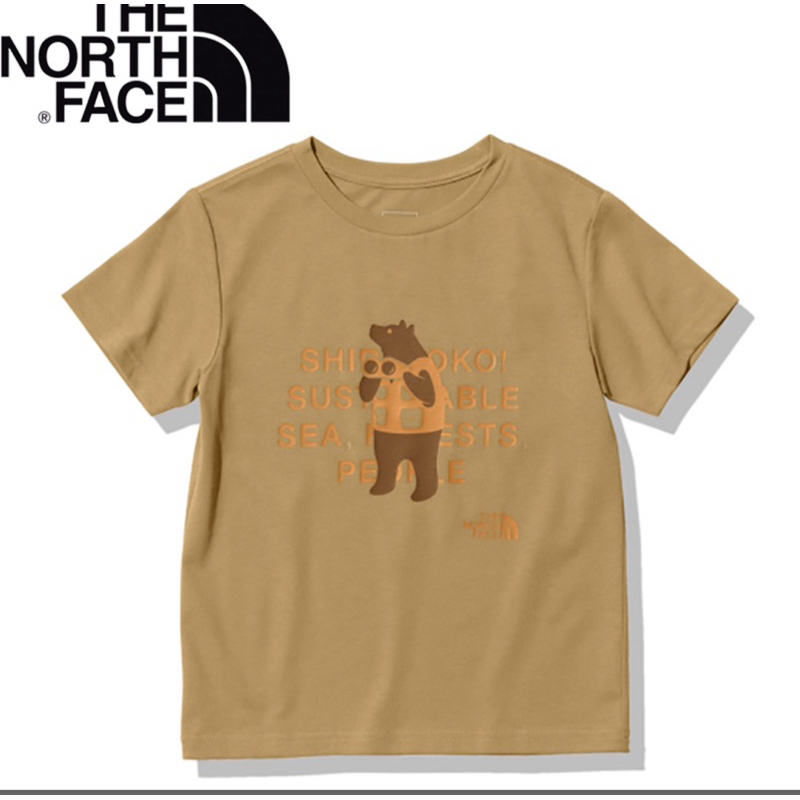 [現貨][日日選物] TNF KIDS 日本限定 北面 兒童短袖吸濕排汗上衣 THE NORTH FACE 知床熊