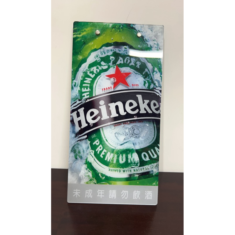 ［🎉滿額600禮🎈］ Heineken Clip Board 海尼根壓克力夾板 手寫板 平板夾