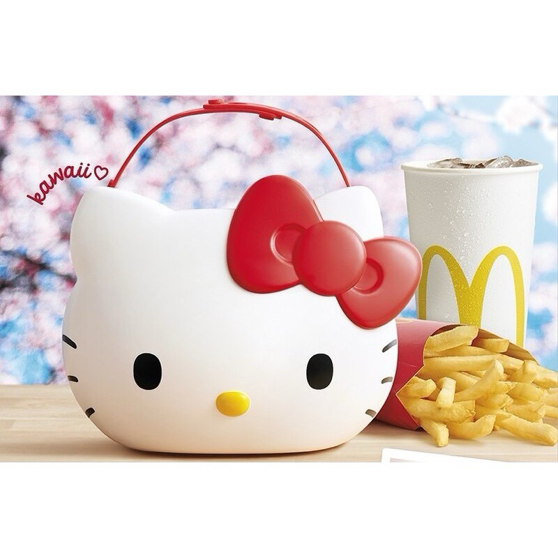 （沒有盒子）麥當勞Hello kitty萬用籃 置物盒 汽車掛餐盒♡限量出清特價♡