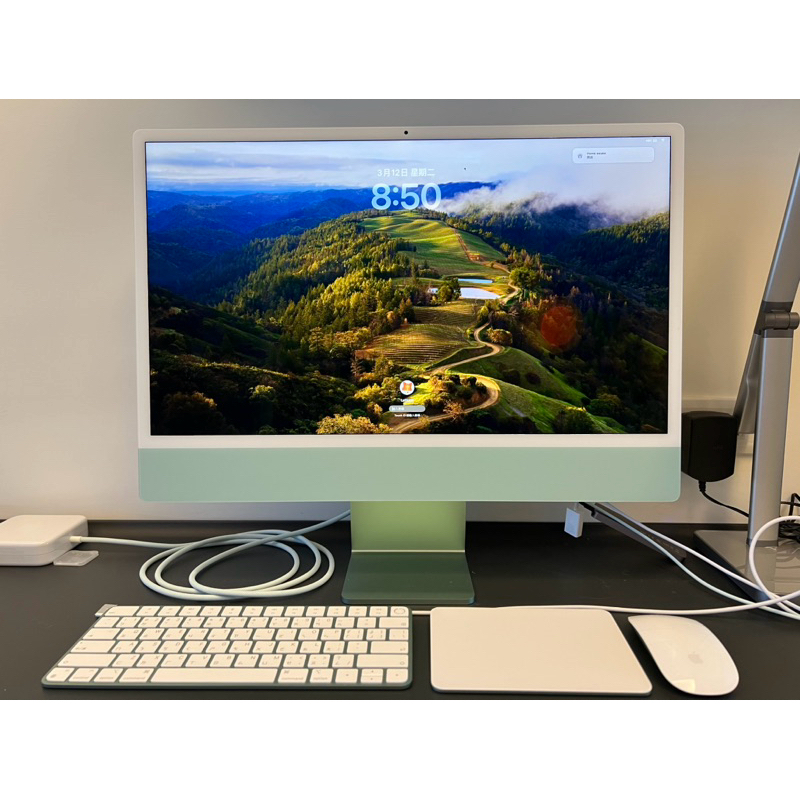 移民特賣 iMac 24’ M1 蘋果電腦 1TB 青蘋果綠