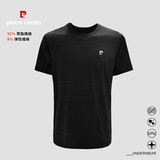 【pierre cardin 皮爾卡登】雙絲速乾彈性圓領短袖-SC36224