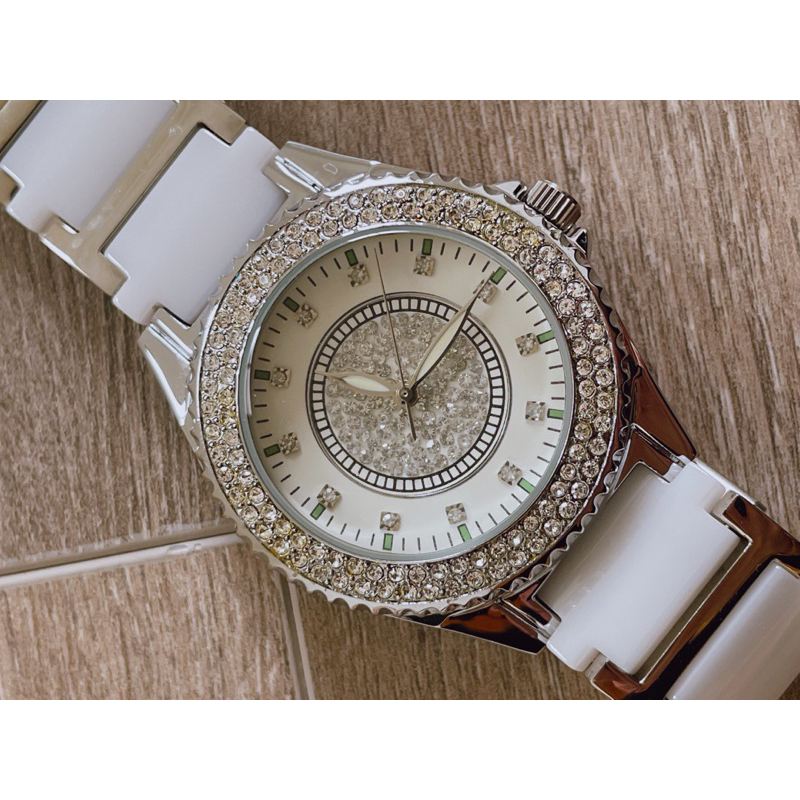 全新✨BAONA陶瓷錶 男錶 女錶 白色 鑲鑽