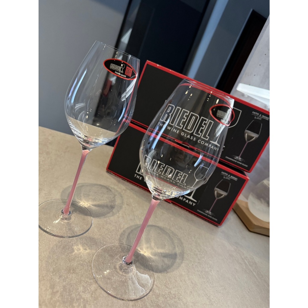 Riedel Fatto A Mano Champagne香檳手工杯-粉-2入一組賣，不拆賣