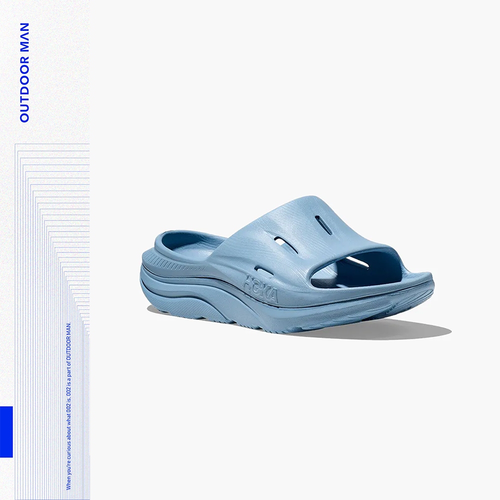 [HOKA] 中性款 ORA Recovery Slide 3 恢復拖鞋 薄暮藍