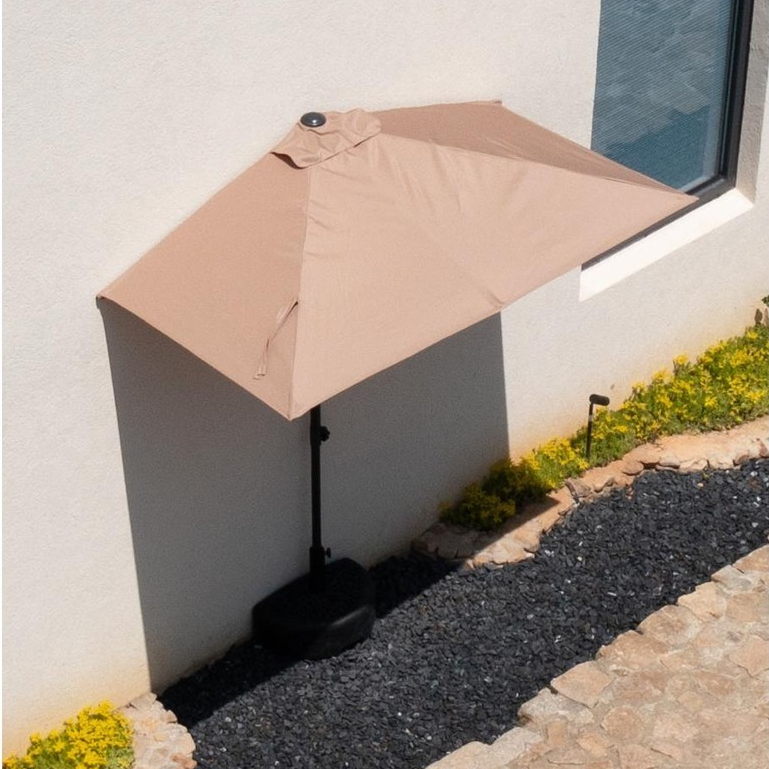 『 卡門 · KM 』遮陽傘高度可升降調節戶外庭院半邊傘靠牆花草太陽傘單邊傘陽台傘