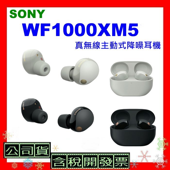 領卷現折 台灣公司貨+開發票 SONY WF-1000XM5真無線主動式降噪耳機 WF1000XM5耳機