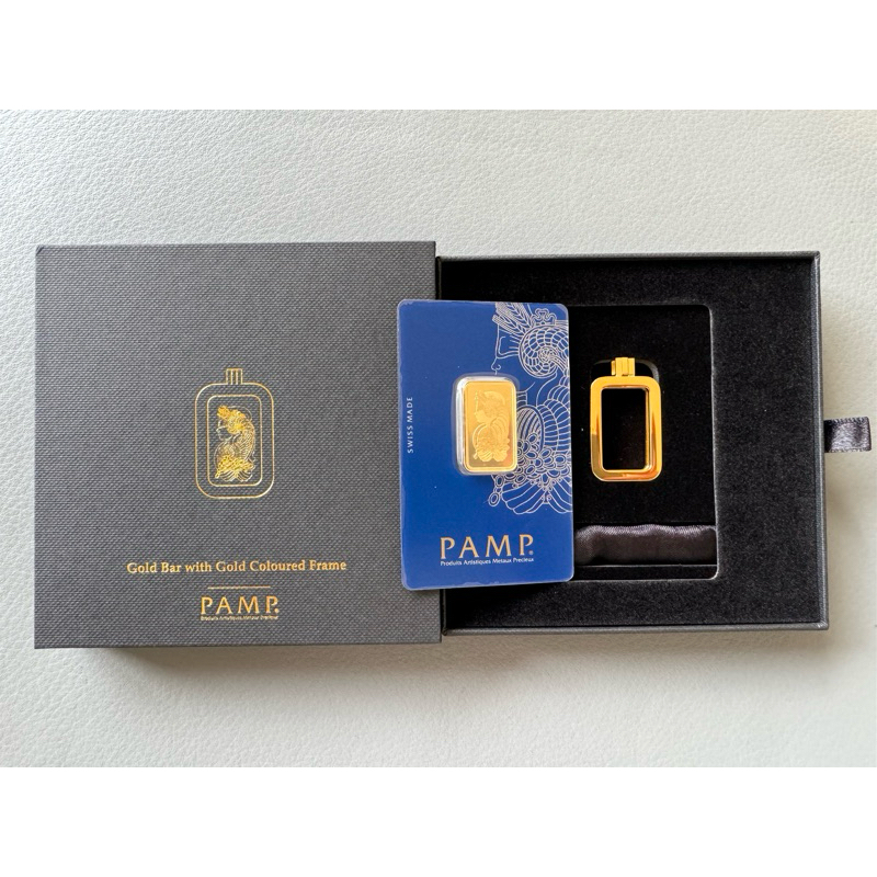 瑞士PAMP Veriscan™ 財富女神金條10公克 - 含墜飾框