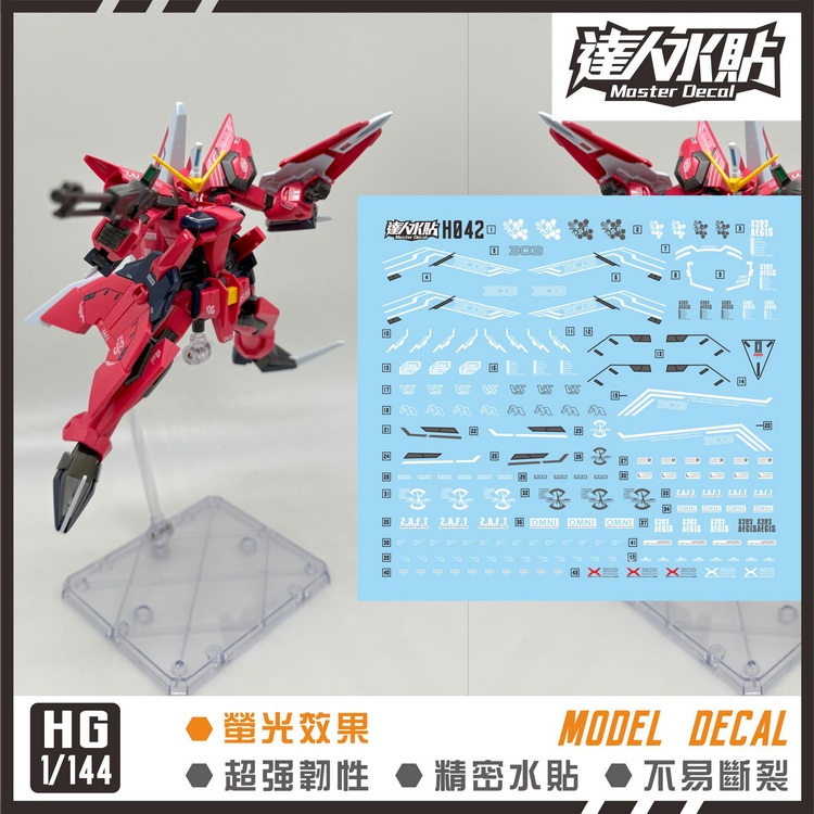 【模神】現貨 大林水貼 螢光版 鋼彈SEED HG 1/144 R05 GAT-X30 AEGIS 神盾鋼彈