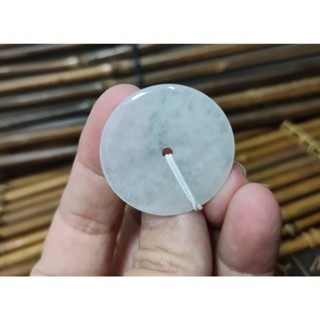 【禾賢行】翡翠A貨.緬甸玉.冰糯種平安扣/平安圓滿.手工精雕墬子.項鍊.玉珮.H24012900255