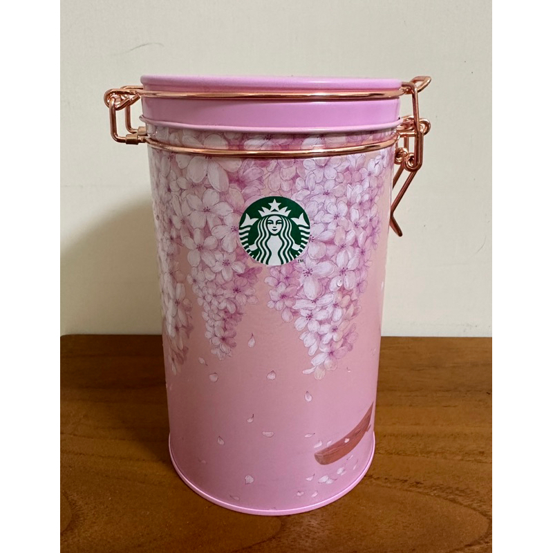 Starbucks 星巴克 櫻花 春日綜合義式脆餅罐 脆餅 禮物 空罐 空瓶子 收納 收納罐 櫻花季節 限定