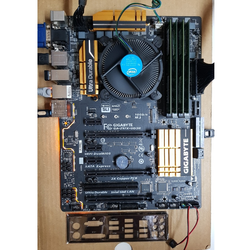 GIGABYTE 技嘉 GA-Z97X-UD3H 主機板 M.2 1150腳位 附擋板 Z97 H97