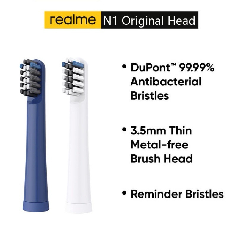 Realme N1 敏感聲波電動牙刷刷頭頭 |刷頭x2