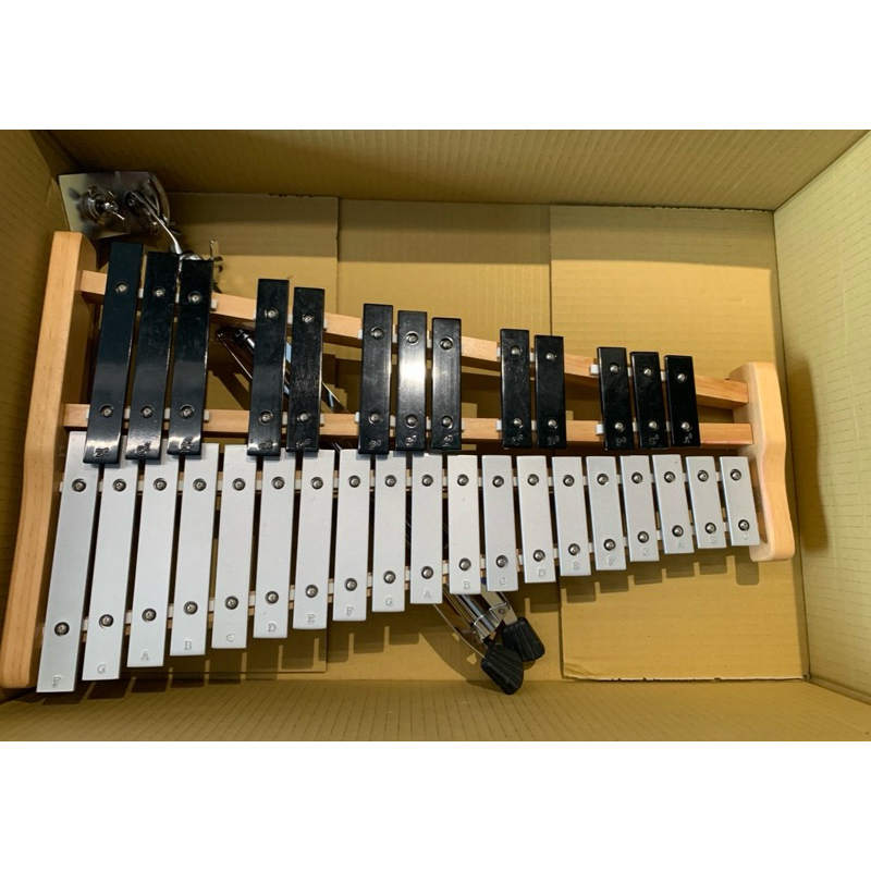 台製 32音 鋁鍵 黑白鍵 鐵琴+琴架 適用朱宗慶打擊樂課程