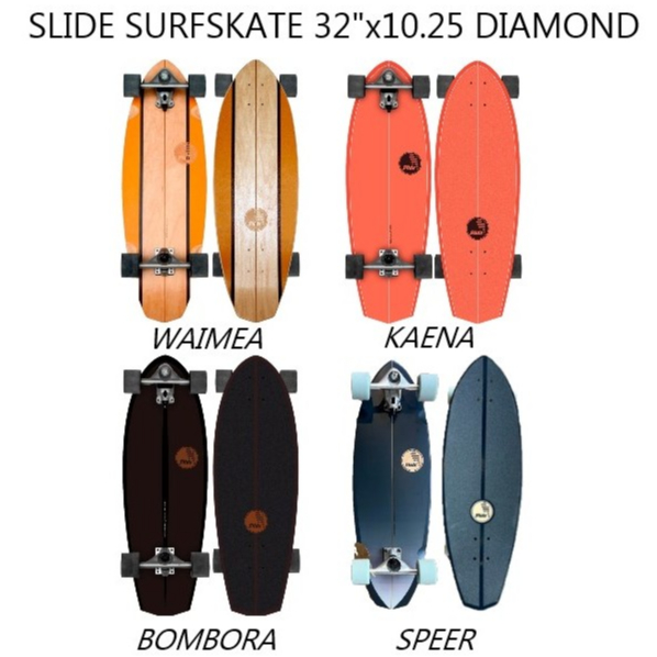 Slide Surfskate衝浪滑板 32" DIAMOND 長板/街頭滑板/蛇板/滑板/陸地衝浪/陸沖 旗津衝浪客棧