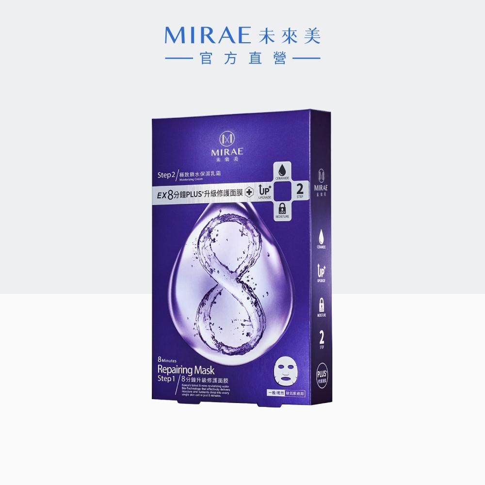 【MIRAE未來美】(僅限遊戲兌換)EX8分鐘PLUS升級修護面膜(4片/盒)｜官方旗艦店