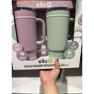 好市多｛✨ Ello莫蘭蒂色系隨行杯｝Ello 不鏽鋼吸管隨行杯 1.2公升 X 2件組