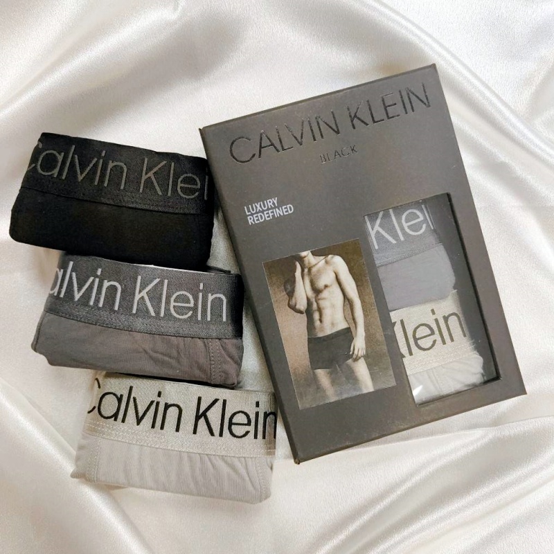 【other more 特選潮流】正品公司貨 CALVIN KLEIN  頂級黑標萊卡棉男四角內褲(3入組)