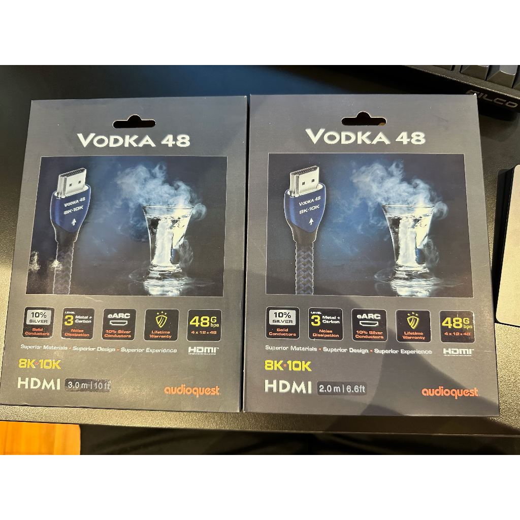 AudioQuest 美國 Vodka 48 伏特加 HDMI線 2.1版