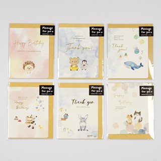 ZAKKA 水彩小卡 BGC-23301~06 卡片 小卡 祝賀卡 025【久大文具】0165