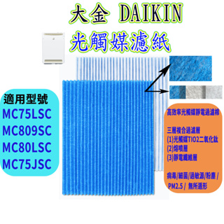 [優惠商品]大金DAIKIN MC75LSC MC809SC MC80LSC MC75JSC MC707SC光觸媒濾紙