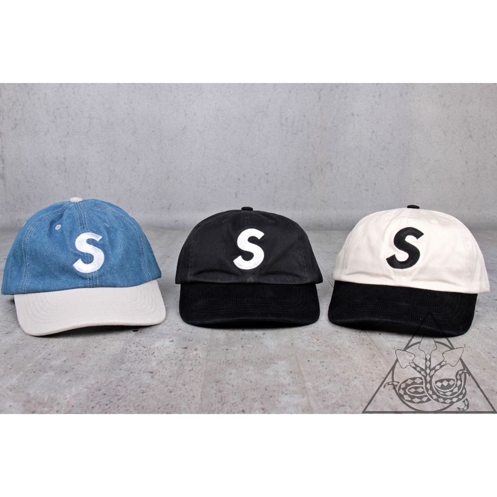 【HYDRA】Supreme 2-Tone S Logo 6-Panel 撞色 異材質 麂皮 六片帽【SUP649】