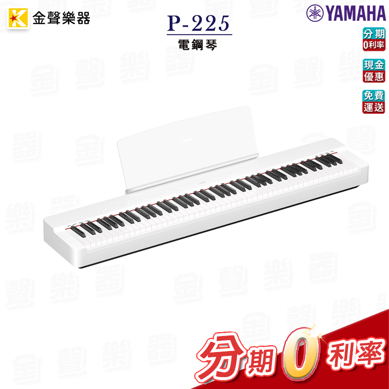 YAMAHA P-225 白色 (單主機) 公司貨 享保固 p225【金聲樂器】