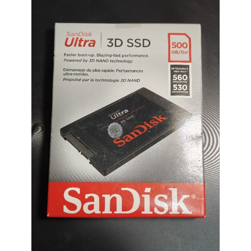 [全新]SanDisk Ultra 3D 500GB SSD 2.5吋 SATAIII 固態硬碟