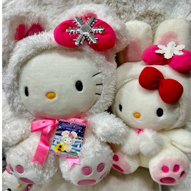 日本進口Hello Kitty北海道限定閃亮雪兔絨毛玩具收藏品釋出