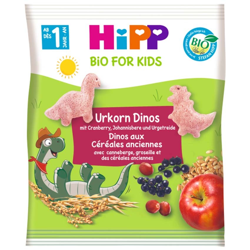 HIPP 喜寶 Dinos 恐龍 水果 燕麥餅乾 穀物 零食 30g