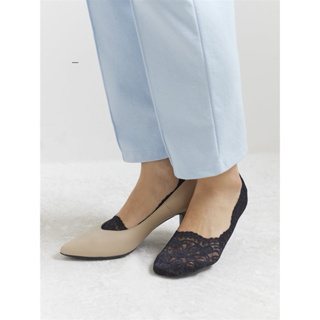 日本🇯🇵現貨 tutuanna [ストレス0靴下]深履 蕾絲 足底棉 後跟防滑 隱形/跟鞋適合 短襪