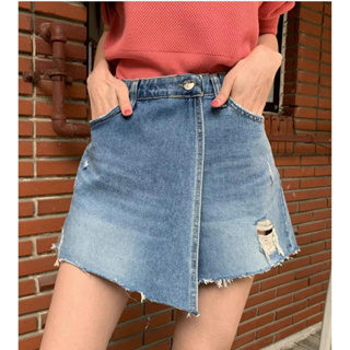 *~fuyumi boutique~*100%正韓 24S/S [預購］一片式造型牛仔褲裙 S～XL