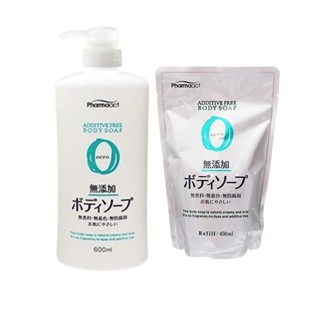 日本熊野 PharmaACT無新增沐浴乳(600ml)／(補充包)450ml 沐浴露 沐浴 【小三美日】D007277x