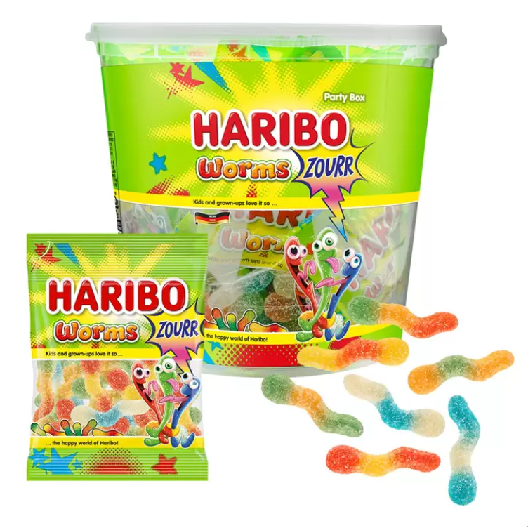 COSTCO代購 好市多 德國 哈瑞寶 酸甜蟲蟲Q軟糖 Haribo Worms Zourr 蟲蟲軟糖 蟲蟲 軟糖 QQ