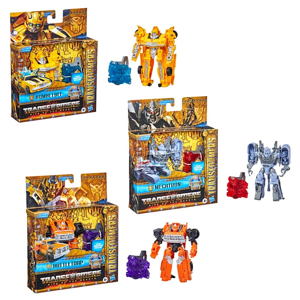 《正版》孩之寶 變形金剛玩具Transformers變形金剛萬獸崛起能源晶體爆發人物組BUMBLEBEE  BATTLE