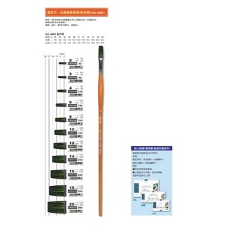 Macro Wave 馬可威 AR51 壓克力、油畫兩用筆 (長平頭)