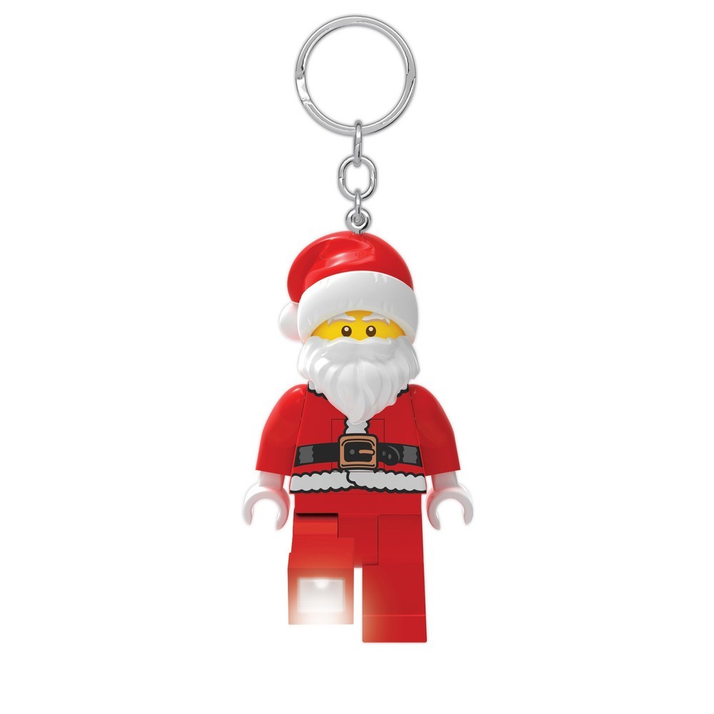 LEGO 樂高鑰匙圈 樂高經典款 聖誕老人 人偶造型LED 鑰匙圈鎖圈 手電筒 吊飾 聖誕節禮物 COCOS LG320