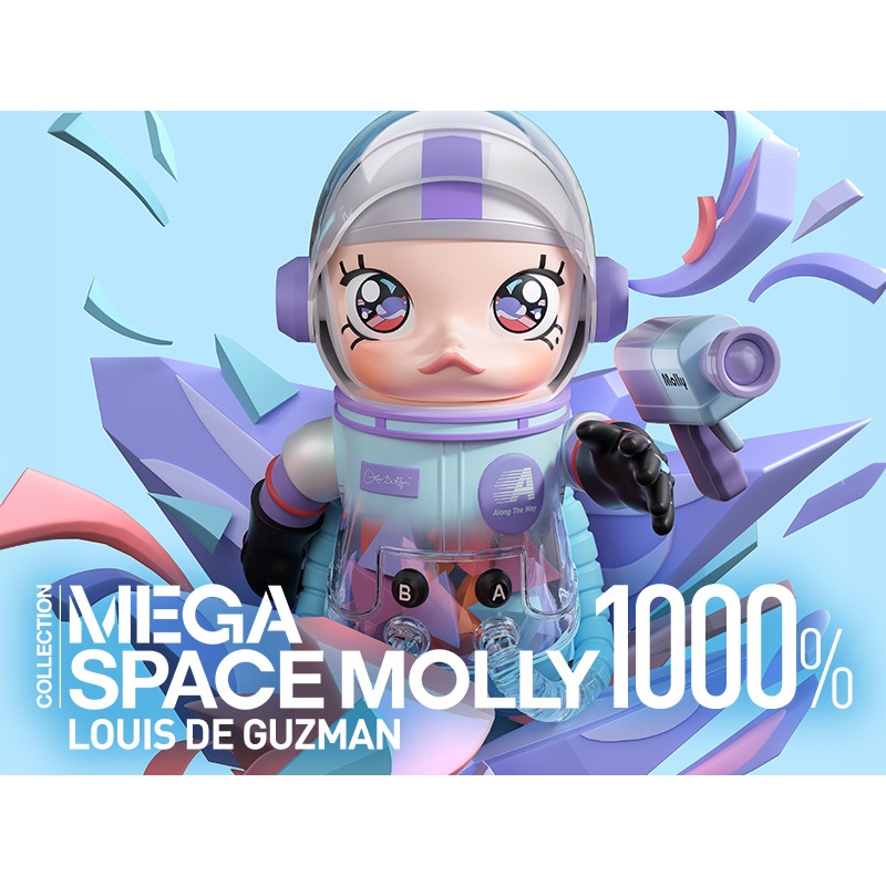 POP MART 泡泡瑪特  1000% SPACE MOLLY Louis De Guzman 路易斯1000%公仔