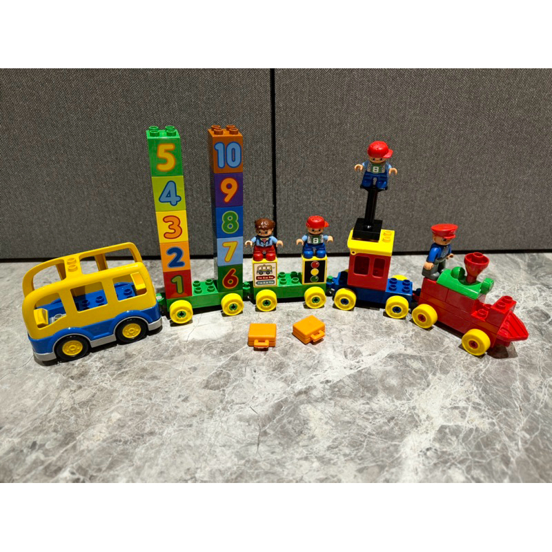 LEGO 樂高 Duplo 10558 等多種 積木 組合 火車 數字 1-10 巴士 得寶系列 幼兒 安全玩具