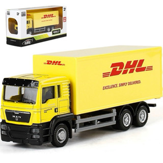 【六四分之一】RMZ｜SCANIA MAN貨櫃運輸車｜膠胎｜DHL Castrol 嘉實多塗裝｜1/64合金模型車