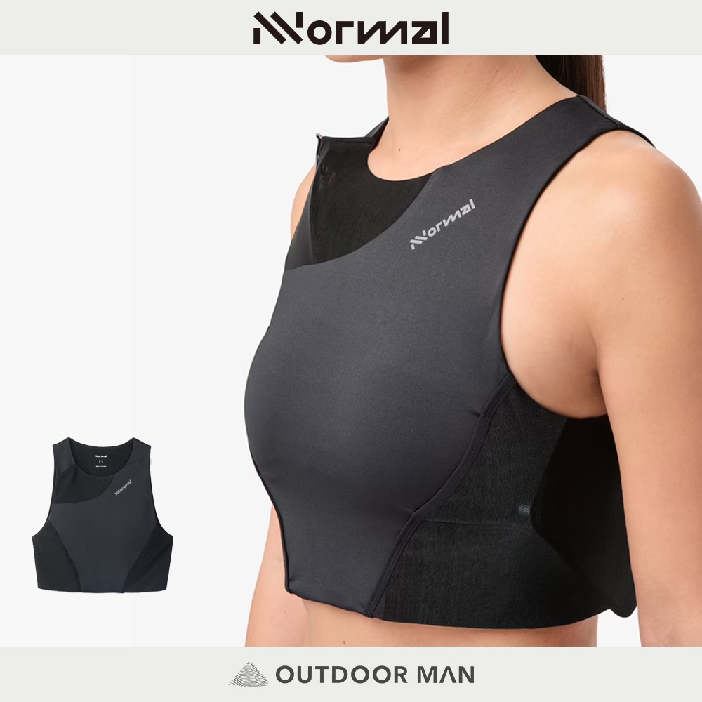 [NNormal] 女款 Trail Sports Bra Cropped Top 越野短版上衣 - Black