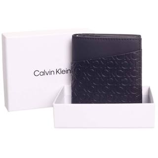 特價 現貨 CK 押花 皮夾 三折 短夾 錢包 零錢袋 CALVIN KLEIN 正櫃80英鎊款 盒裝 送禮