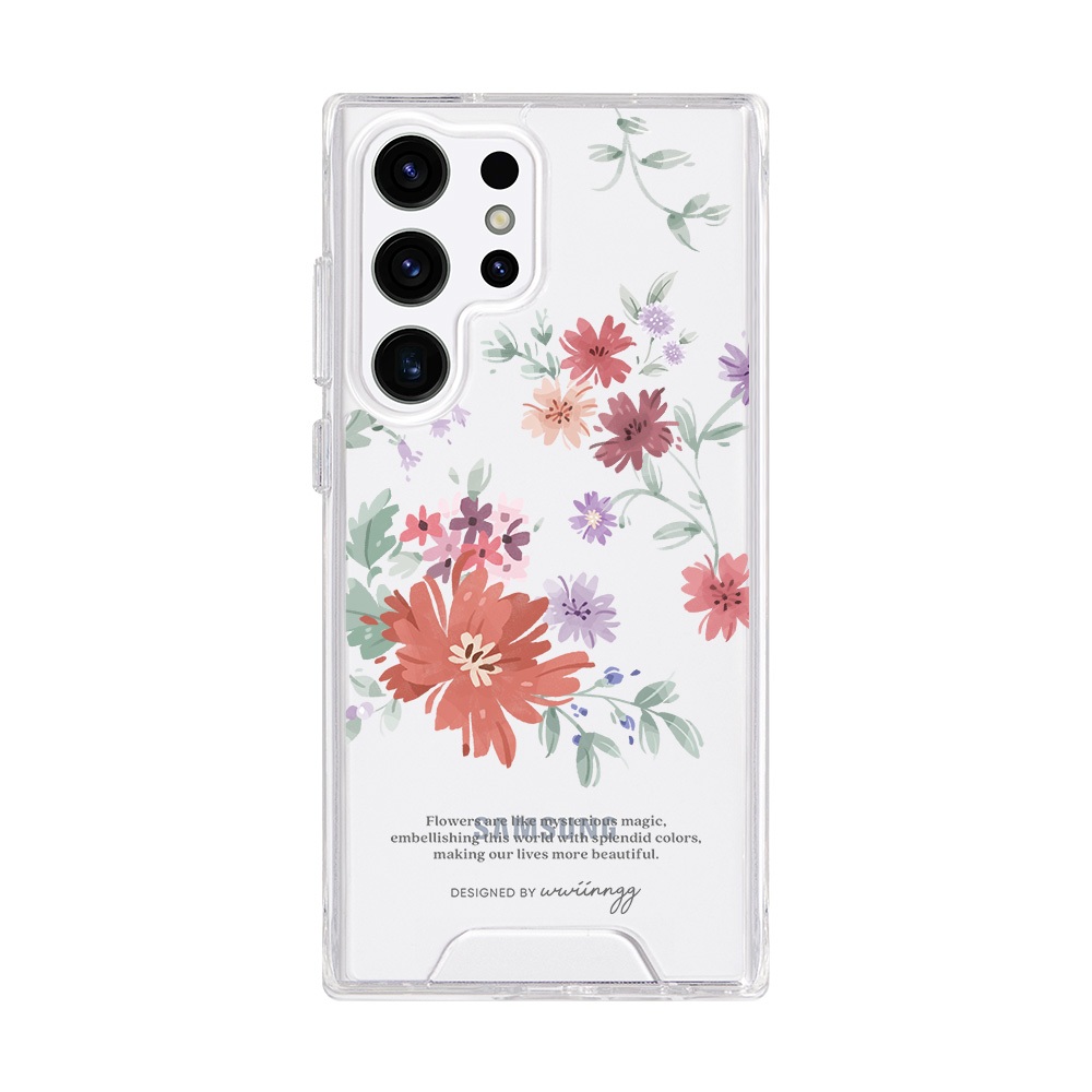 【TOYSELECT】wwiinngg紫紅琉璃防摔透明SAMSUNG手機殼