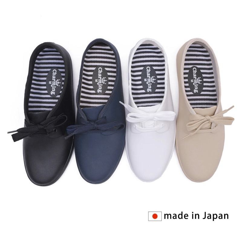 現貨在台/日本製charming雨鞋/卡其色/全新M號