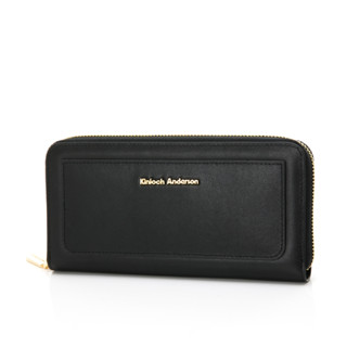 【寧寧精品】臺中30年老店 金安德森 Kinloch Anderson【牛皮拉鍊式長夾】KA236103BKF 女長夾區