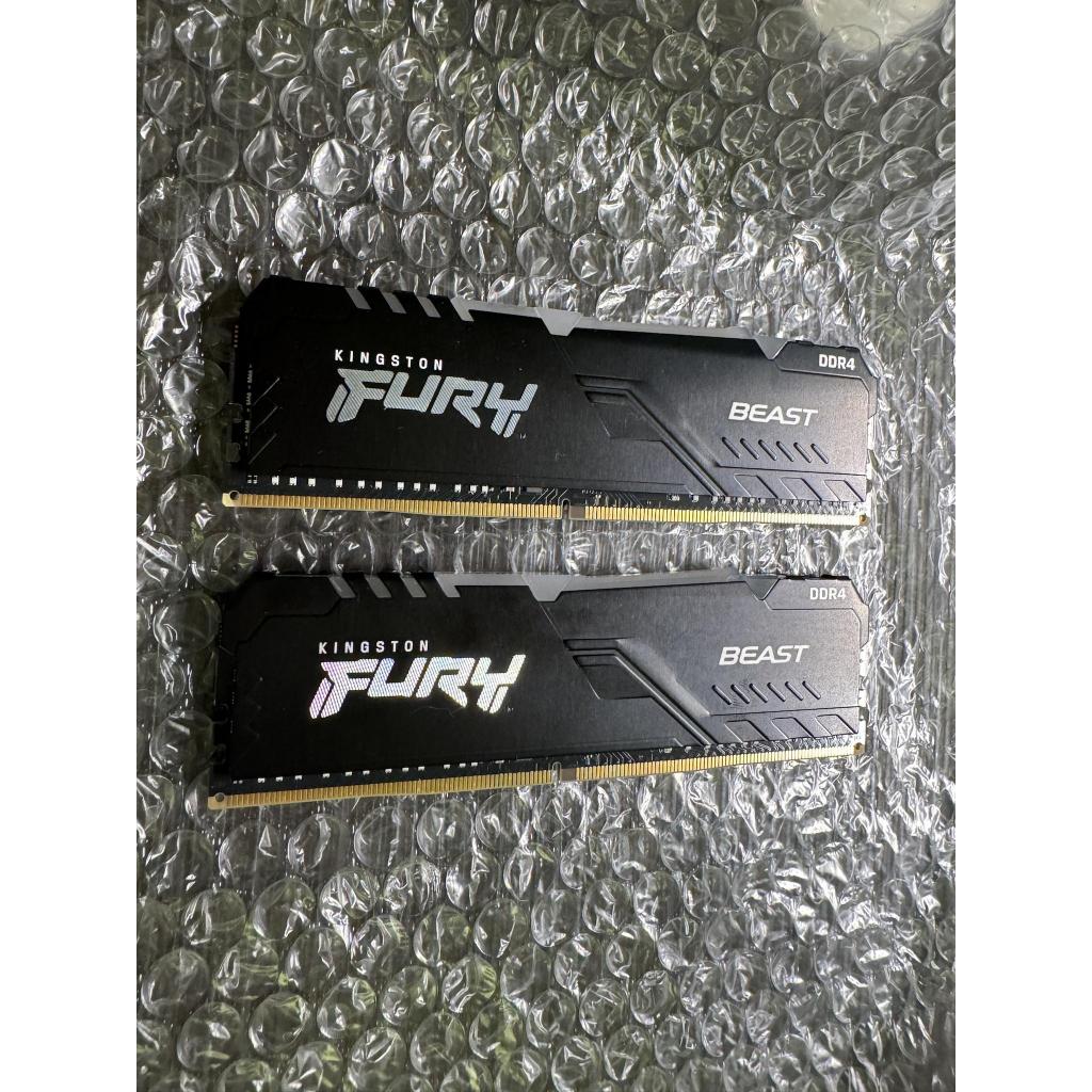 金士頓FURY Beast RGB DDR4 3200 8G*2