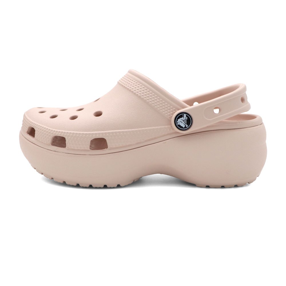 Crocs 卡駱馳 粉色 厚底 雲朵 休閒 懶人 涼拖鞋 女款 J2485【新竹皇家206750-6UR】