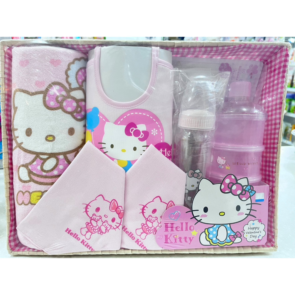 🚗 Hello Kitty 凱蒂貓 奶瓶 哺育 禮盒 新生兒禮 彌月禮 新生禮盒 新生送禮(附提袋)