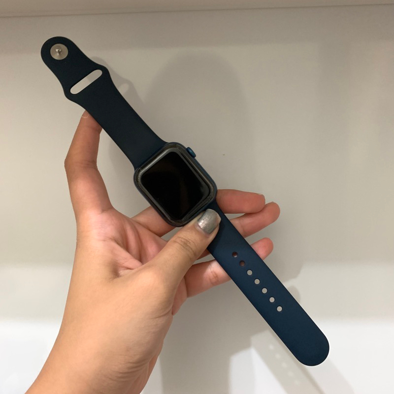 Apple Watch Series 7 45mm Blue 二手 附充電線、錶帶