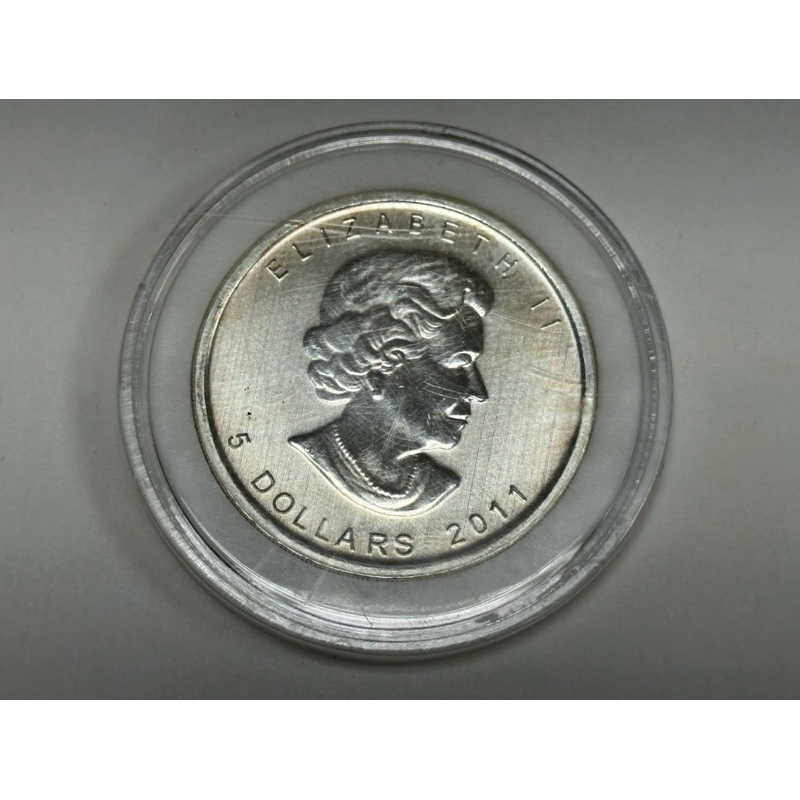 「S303」2011年加拿大楓葉1oz 9999純銀幣