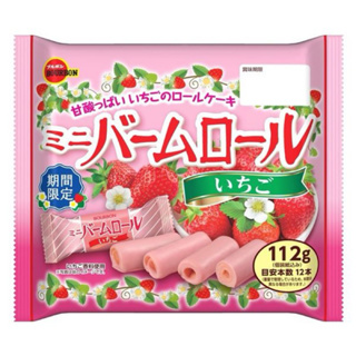 （低價好貨）北日本 迷你 草莓 蛋糕捲12枚